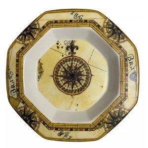 Small Wedgwood Atlas Octagonal Trinket Dish‎ PlateBone China England 1996